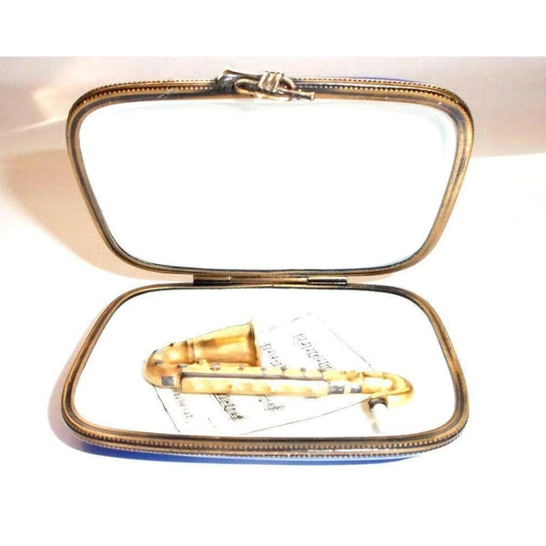 Jazz Saxophone Porcelain Treasure Porcelain Limoges Music LIMOGES BOXES French Trinket Box