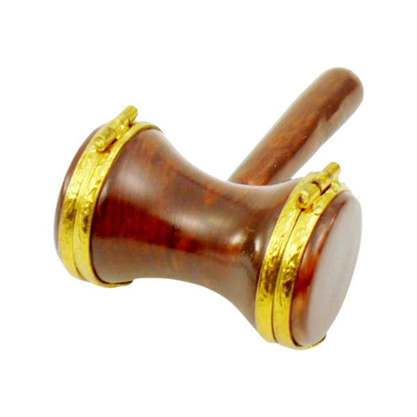 Judge's Gavel Porcelain Limoges Professional French Trinket Box