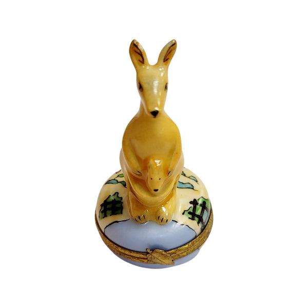 Kangaroo Limoges Box Masterpiece Porcelain Limoges wild animal French Trinket Box