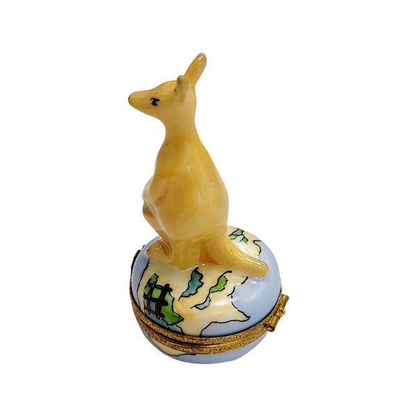 Kangaroo Limoges Box Masterpiece Porcelain Limoges wild animal French Trinket Box