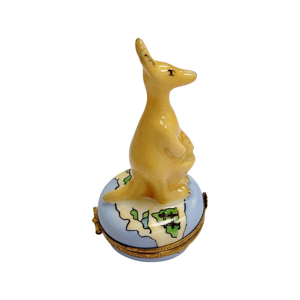 Kangaroo Limoges Box Masterpiece Porcelain Limoges wild animal French Trinket Box