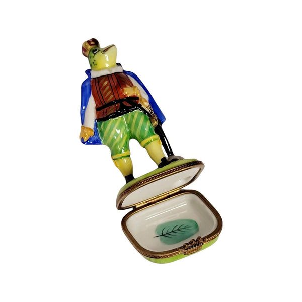 King Frog Porcelain Limoges frog limoges boxes travel French Trinket Box
