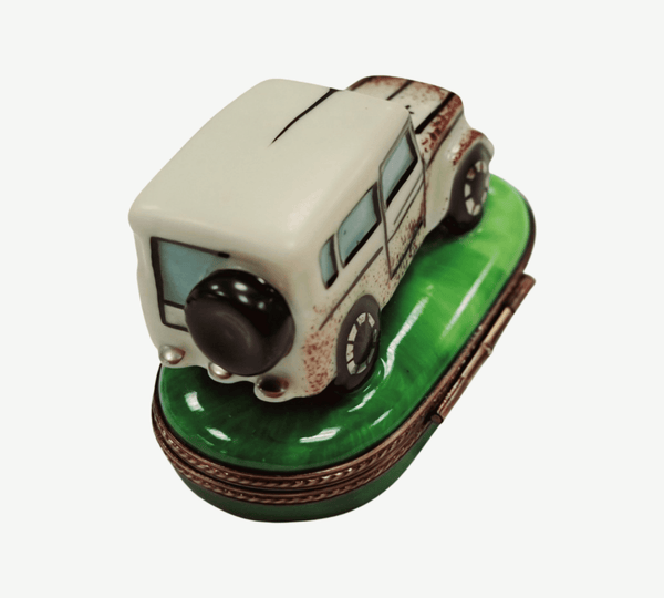 Land Cruiser Car Limoges Box Porcelain Limoges vehicle French Trinket Box