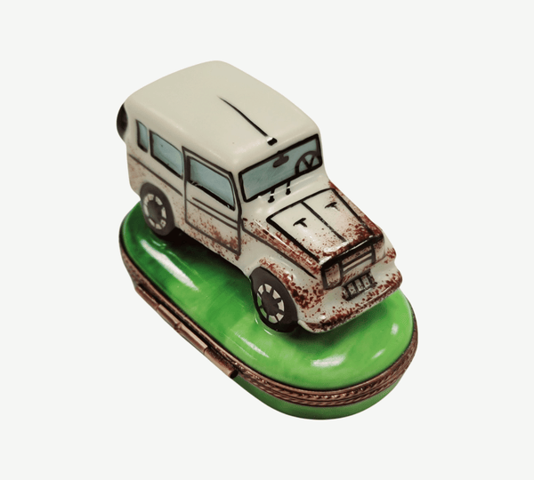 Land Cruiser Car Limoges Box Porcelain Limoges vehicle French Trinket Box