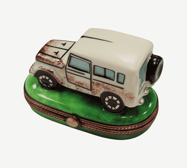 Land Cruiser Car Limoges Box Porcelain Limoges vehicle French Trinket Box