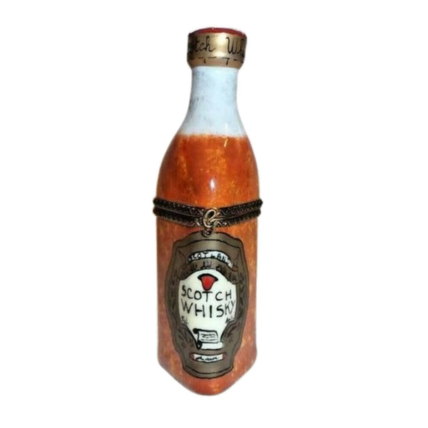 Large Scotch Whiskey Porcelain Limoges wine spirit men special Limoges Box French Trinket Box