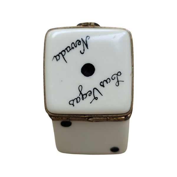 Las Vegas Dice Limoges Box Porcelain Limoges LIMOGES BOXES games gambling travel French Trinket Box