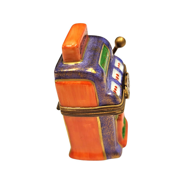 Las Vegas Slot Machine Treasure Porcelain Limoges LIMOGES BOXES games gambling French Trinket Box