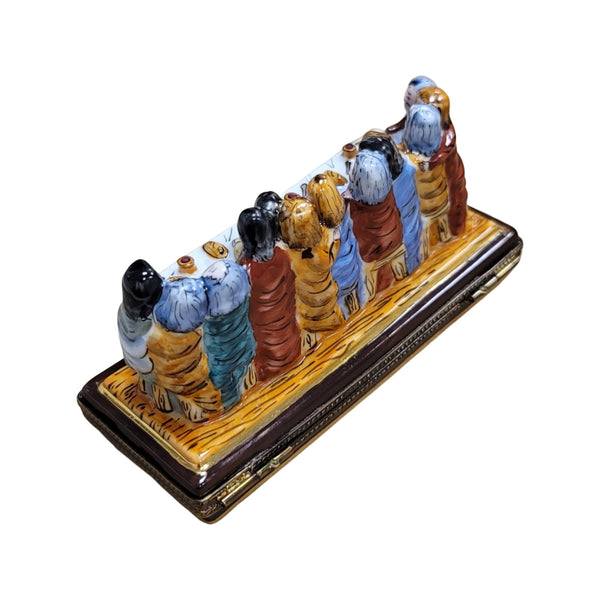 Last Supper Jesus Limoges Box Porcelain Limoges nativity christian religious French Trinket Box