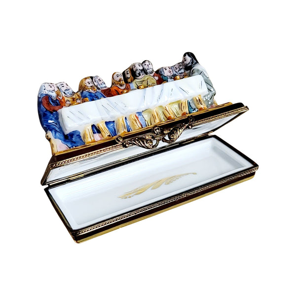 Last Supper Jesus Limoges Box Porcelain Limoges nativity christian religious French Trinket Box