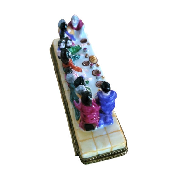 Last Supper Limoges Box Figurine Porcelain Limoges nativity christian religious French Trinket Box