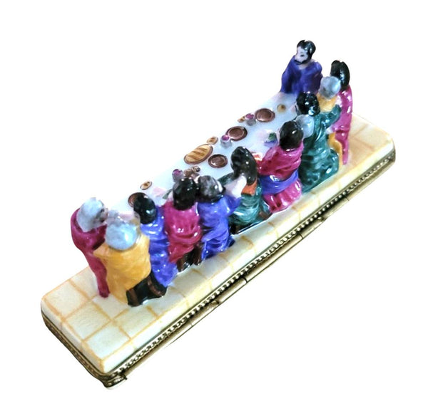 Last Supper Limoges Box Figurine Porcelain Limoges nativity christian religious French Trinket Box