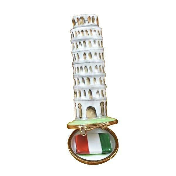 Leaning Tower of Pisa Porcelain Limoges france paris French Trinket Box