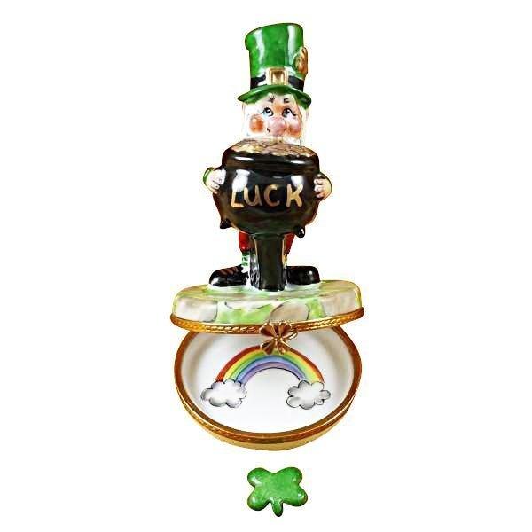 Leprechaun Irish Porcelain Limoges special occasions travel French Trinket Box