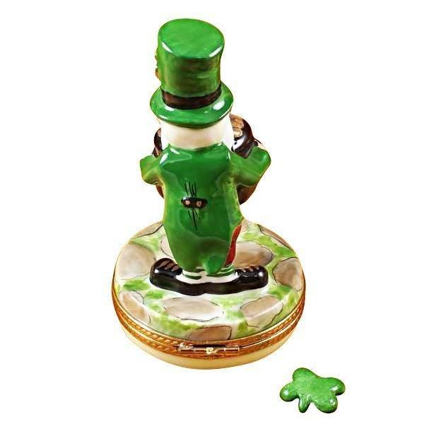 Leprechaun Irish Porcelain Limoges special occasions travel French Trinket Box