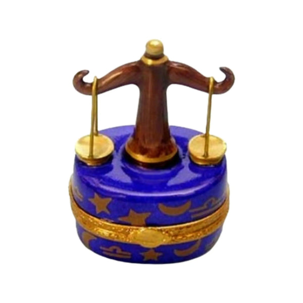 Libra Zodiac Porcelain Limoges birthday libra zodiac French Trinket Box