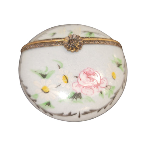 Floral Elegance Limoges Box Porcelain Limoges LIMOGES BOXES traditional French Trinket Box