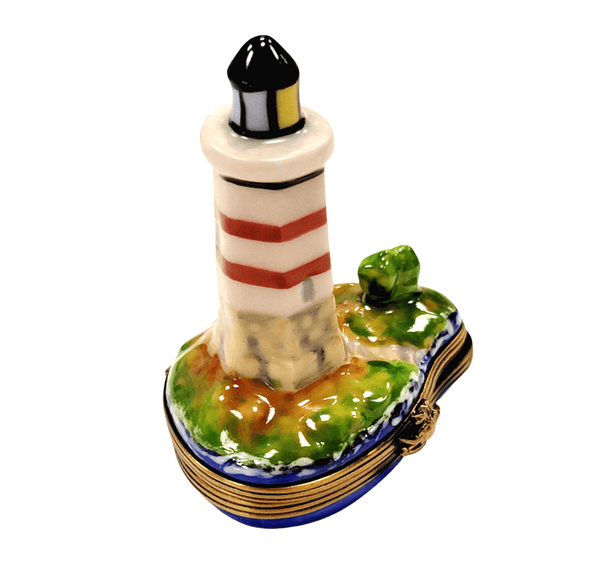 Lighthouse Boat Limoges Box Porcelain Limoges beach travel French Trinket Box