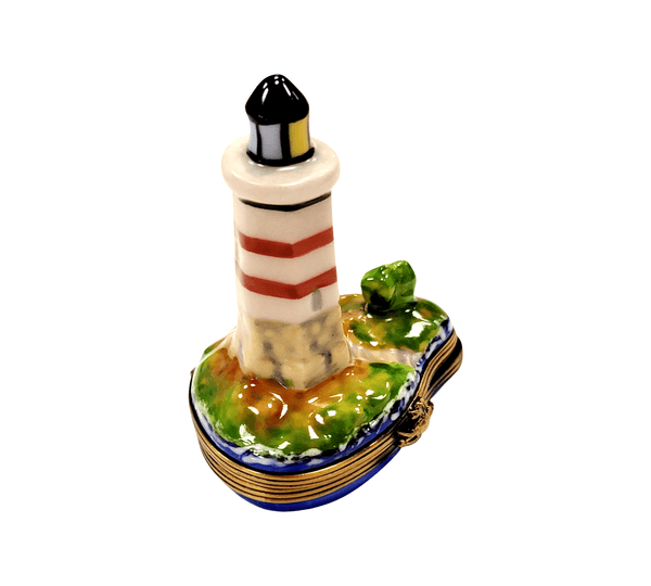 Lighthouse Boat Limoges Box Porcelain Limoges beach travel French Trinket Box