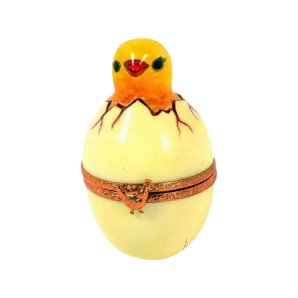 Lil Chick Bird Porcelain Limoges bird easter French Trinket Box