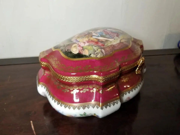 Limited Edition Lovers Jewelry Box Porcelain Limoges Jewelry Limoges Box Love Valentine French Trinket Box