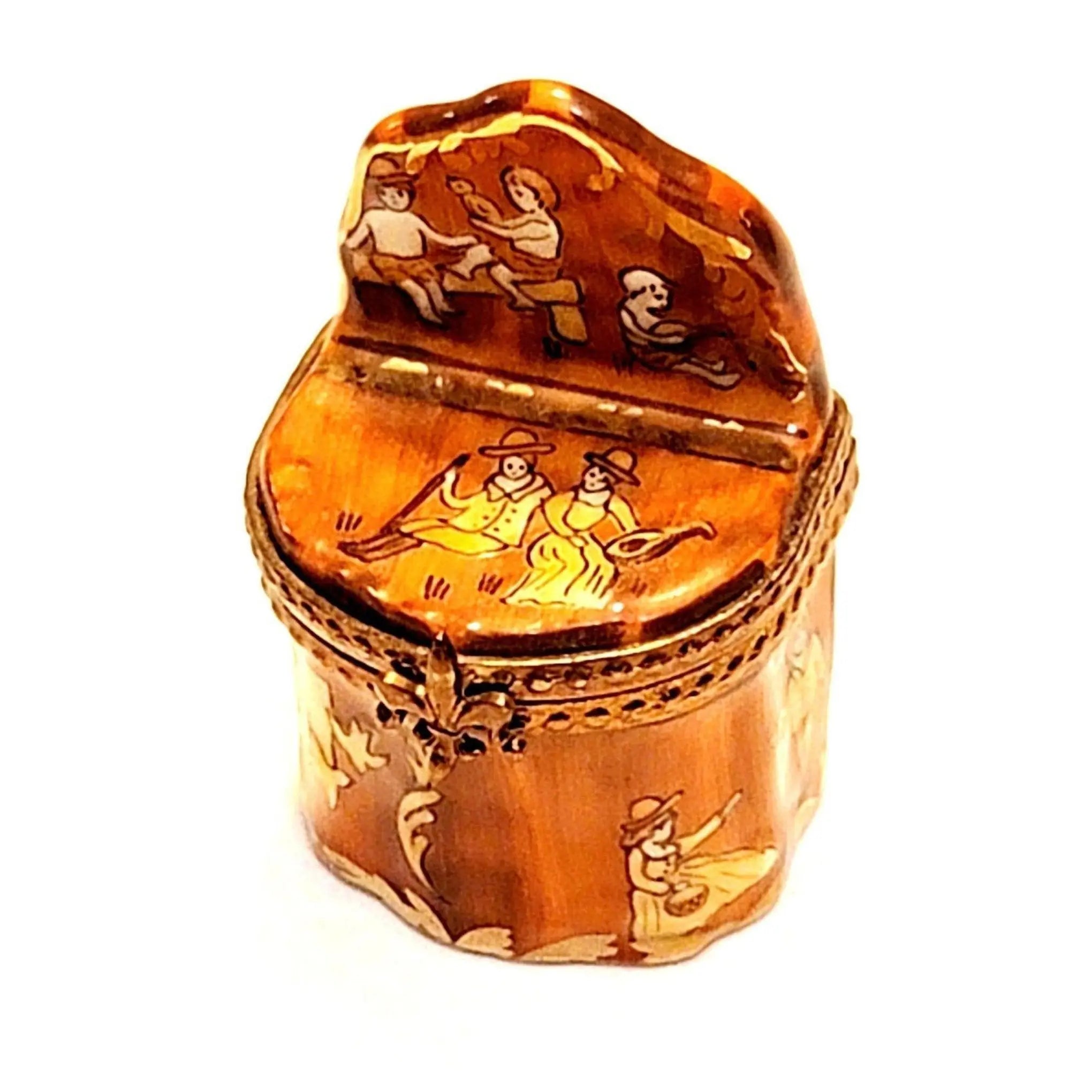 Limoges Antique Art Box Porcelain Limoges furniture French Trinket Box