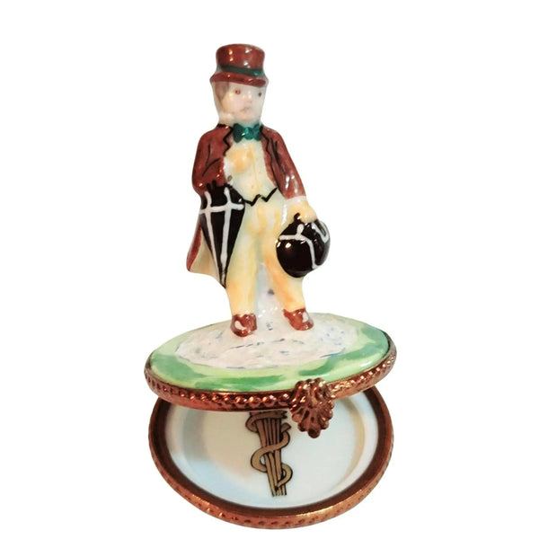 Limoges Box Doctor's Charm Porcelain Limoges professional French Trinket Box