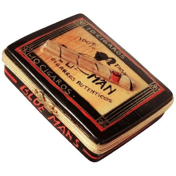 Limoges Cigar Box Treasure Porcelain Limoges wine Rochard Limoges Box men French Trinket Box