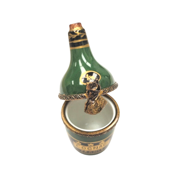 Limoges Cognac Elegance Box Porcelain Limoges wine spirit men special Limoges Box france French Trinket Box