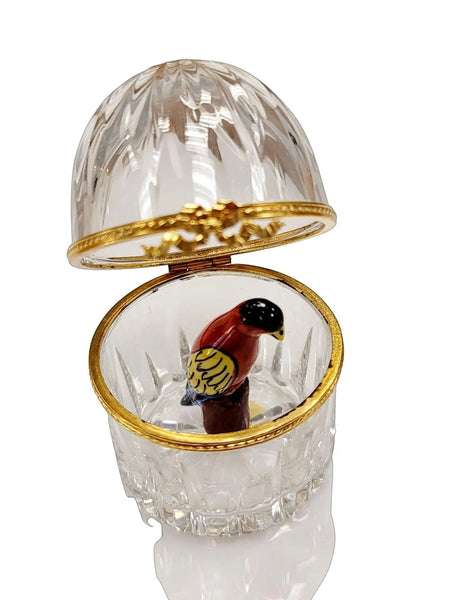 Limoges Parrot Crystal Elegance Porcelain Limoges birds LIMOGES BOXES French Trinket Box