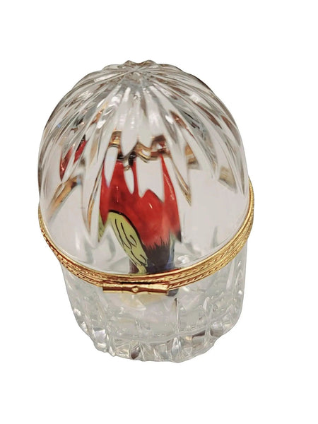 Limoges Parrot Crystal Elegance Porcelain Limoges birds LIMOGES BOXES French Trinket Box