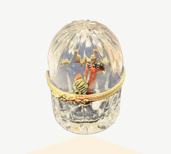 Limoges Parrot Crystal Elegance Porcelain Limoges birds LIMOGES BOXES French Trinket Box