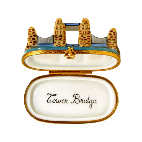 London Bridge Porcelain Limoges monuments travel French Trinket Box