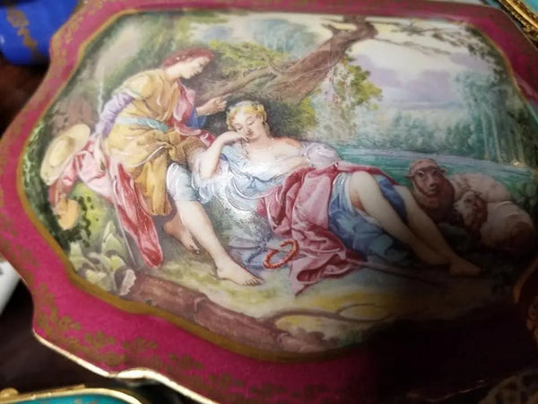 Lovers Porcelain Jewelry Box Porcelain Limoges Jewelry Limoges Box Love Valentine French Trinket Box