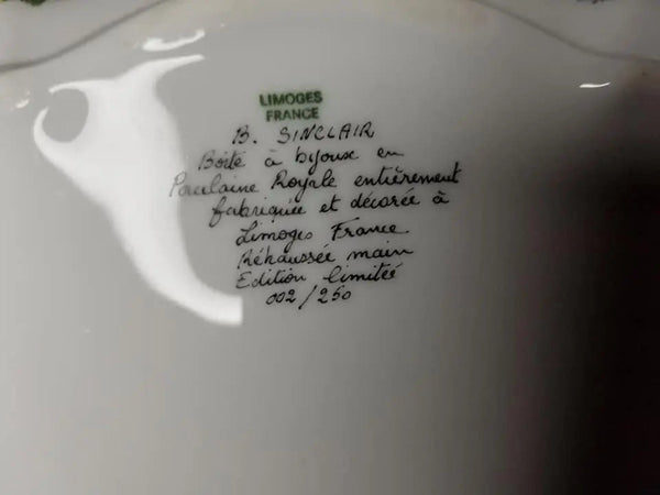 Lovers Porcelain Jewelry Box Porcelain Limoges Jewelry Limoges Box Love Valentine French Trinket Box