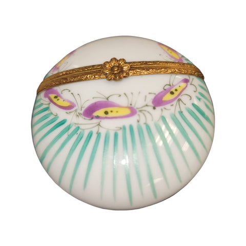 Charming Butterfly Limoges Box Porcelain Limoges LIMOGES BOXES traditional French Trinket Box