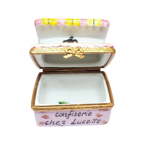 Lucette's Candy Shop Porcelain Limoges Dessert professional French Trinket Box