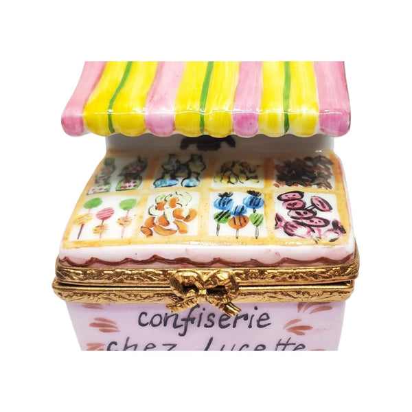 Lucette's Candy Shop Porcelain Limoges Dessert professional French Trinket Box