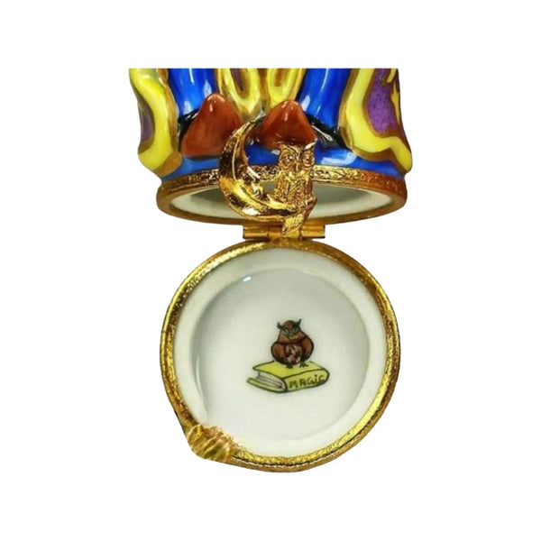 Magician Mystical Porcelain Limoges spiritual myth fairy French Trinket Box