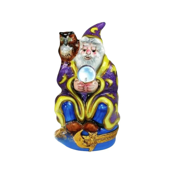 Magician Mystical Porcelain Limoges spiritual myth fairy French Trinket Box