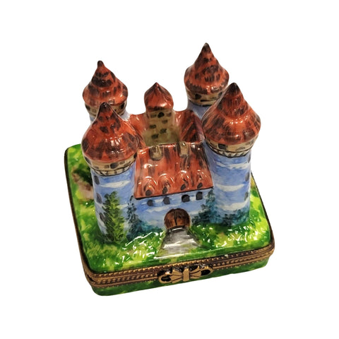 Majestic Castle Limoges Box Porcelain Limoges monuments travel French Trinket Box