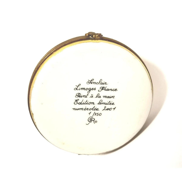 Mardi Gras Crown Staff Limoges Box Porcelain Limoges london Rochard Limoges Box travel hat French Trinket Box