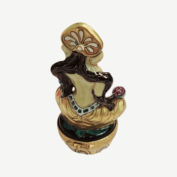 Elegant Egyptian Porcelain Figurine Porcelain Limoges travel spiritual religion French Trinket Box