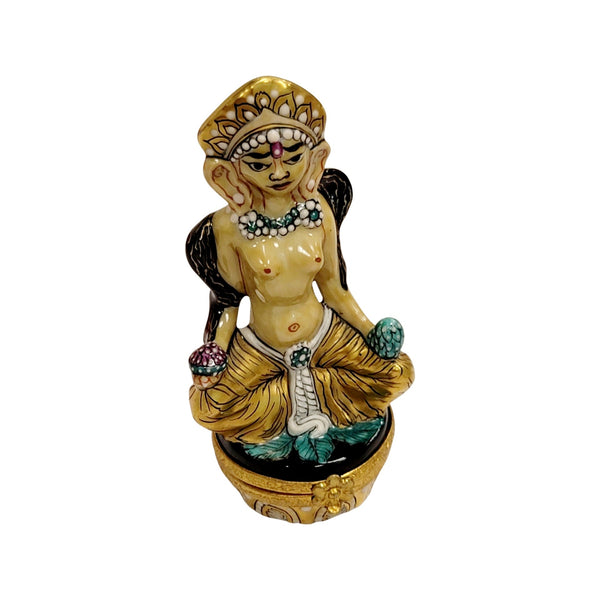 Elegant Egyptian Porcelain Figurine Porcelain Limoges travel spiritual religion French Trinket Box