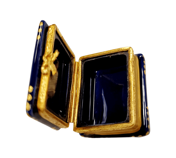 Menorah Book Limoges Box Porcelain Limoges religion Limoges Box jewish French Trinket Box