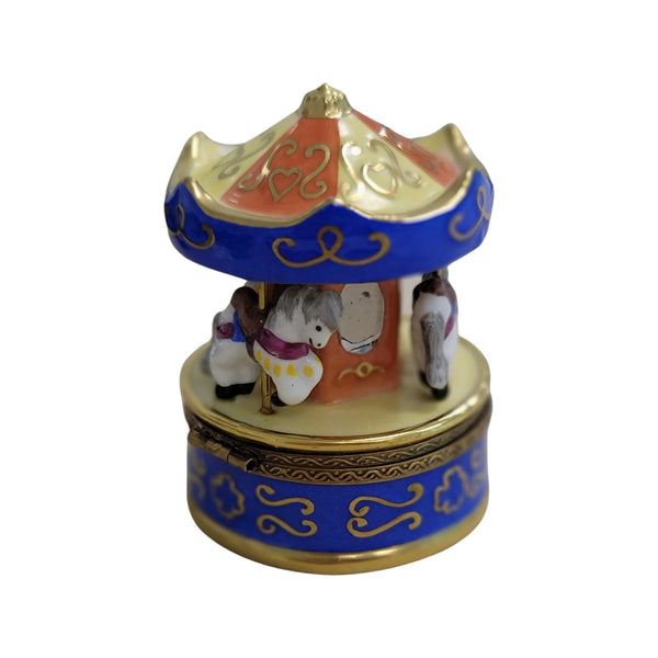 Merry Go Round Carousel Delight Porcelain Limoges Carnival French Trinket Box