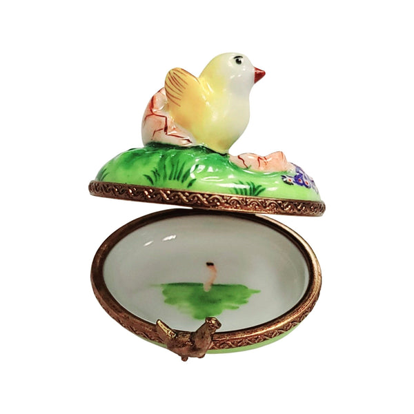 Mini Chick Limoges Box Delight Porcelain Limoges farm birds LIMOGES BOXES French Trinket Box
