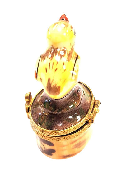 Mini Chick Limoges Box Treasure Porcelain Limoges farm birds LIMOGES BOXES French Trinket Box