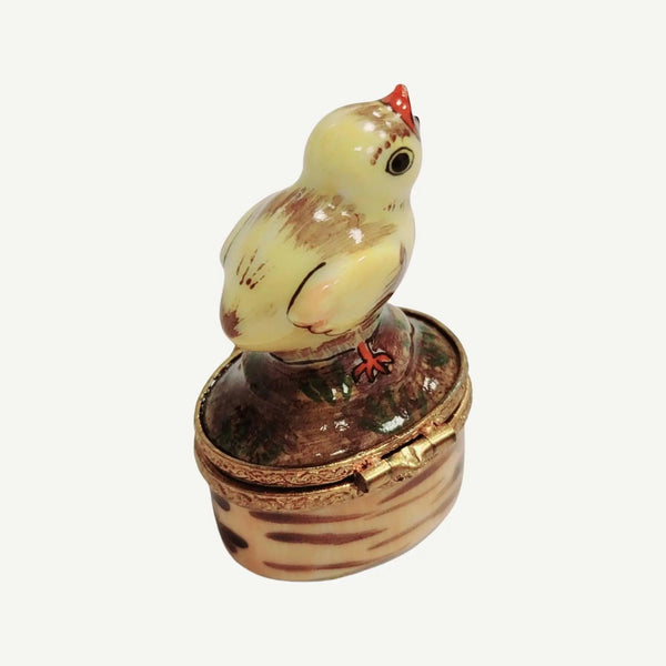 Mini Chick Limoges Box Treasure Porcelain Limoges farm birds LIMOGES BOXES French Trinket Box
