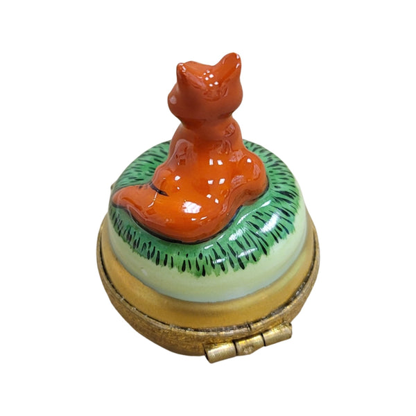 Miniature Fox Limoges Box Porcelain Limoges wild farm sports limoges boxes French Trinket Box